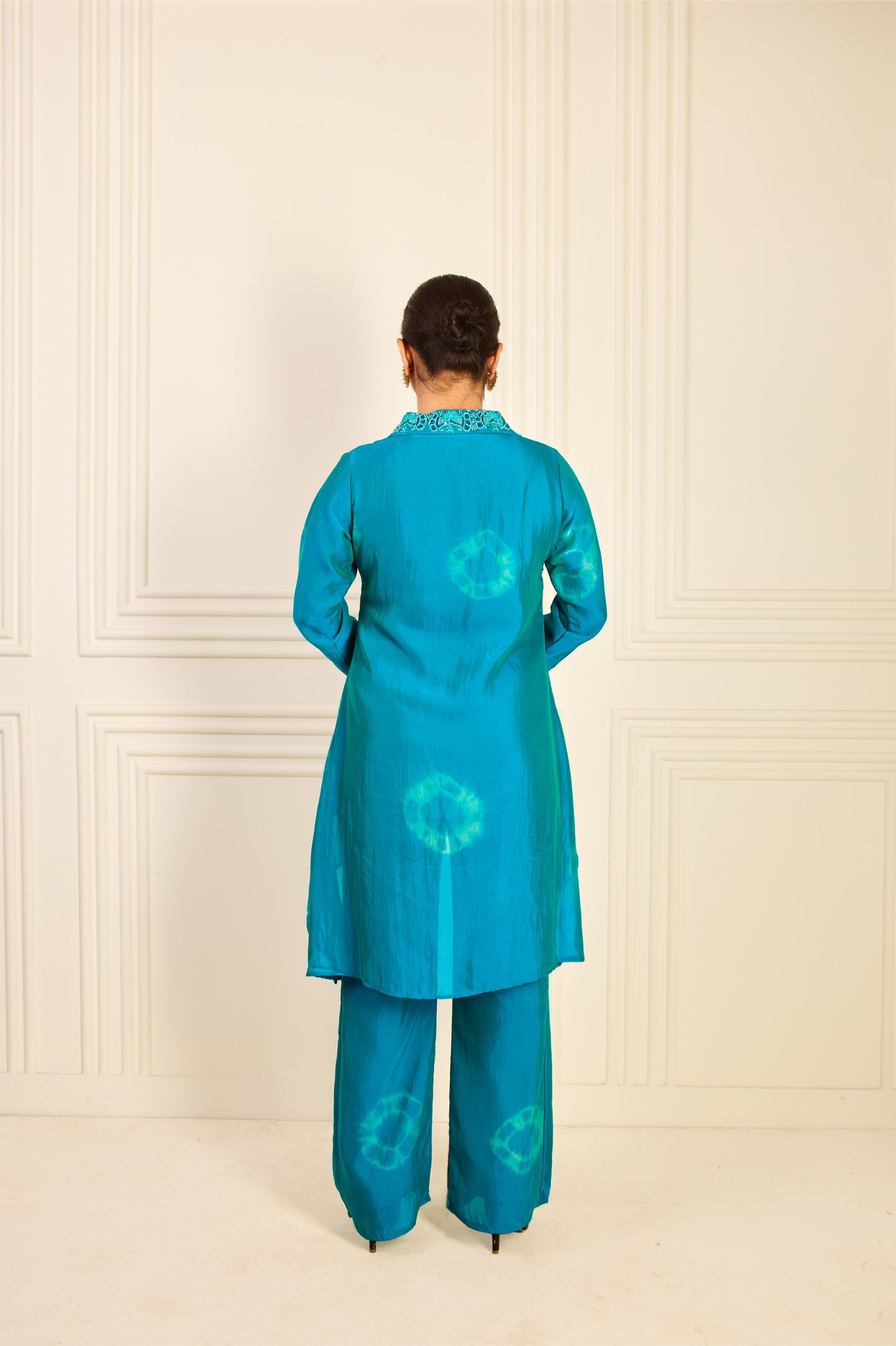 Ocean Teal Shibori Co-Ord Set
