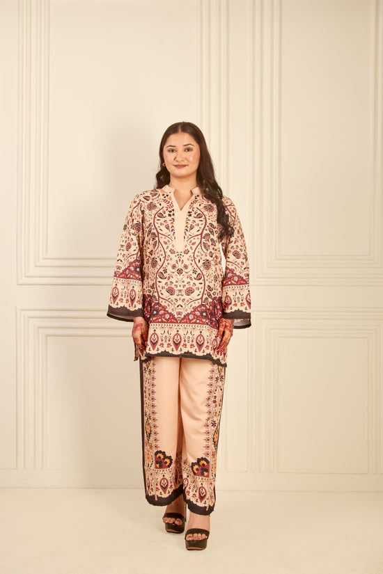Beige Bohemian Co-Ord Set