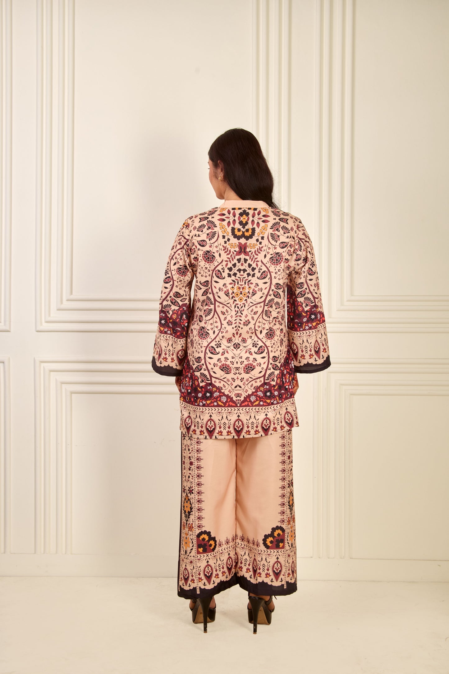 Beige Bohemian Co-Ord Set